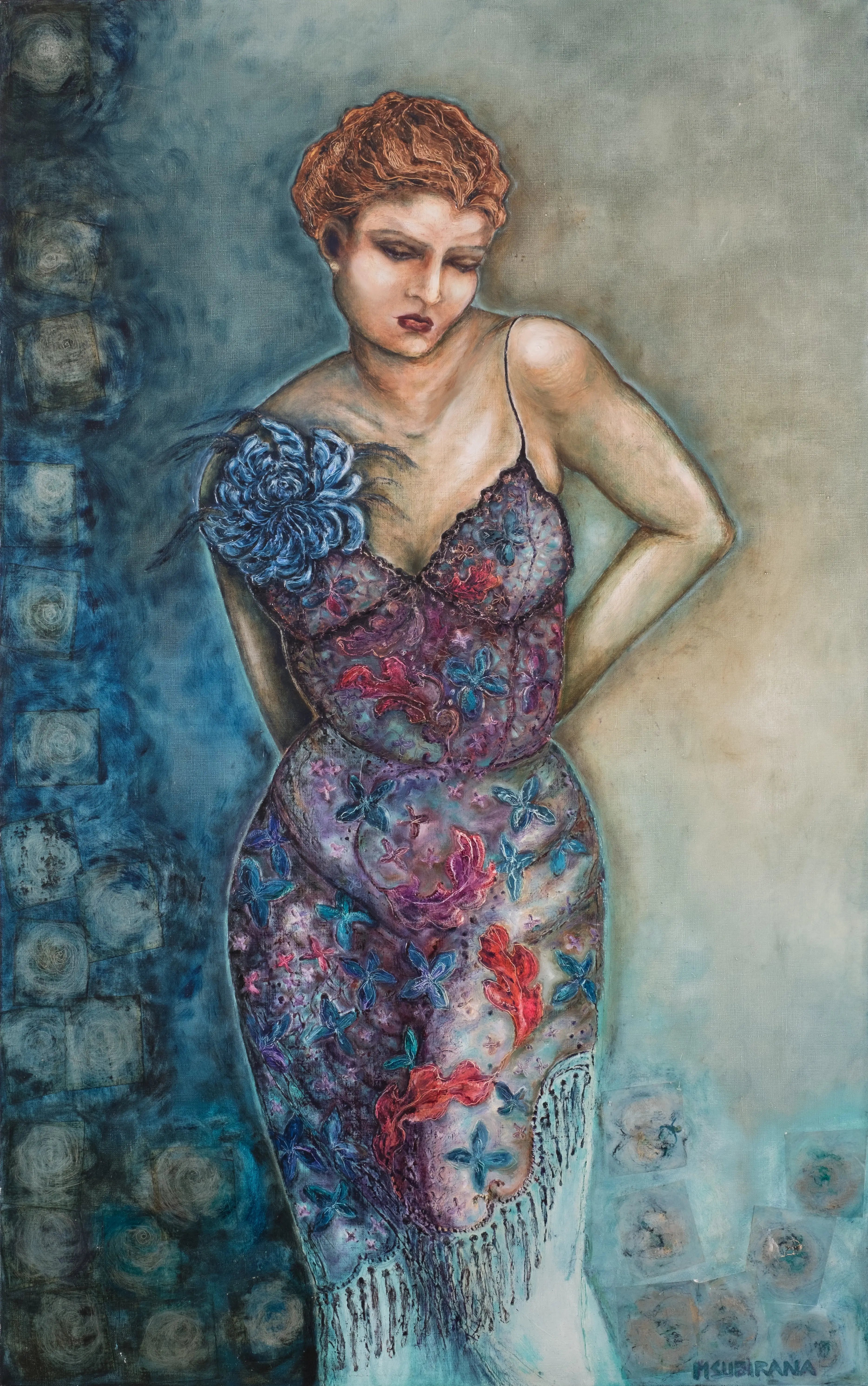 Peinture sur huile "Madame" Marie Subirana