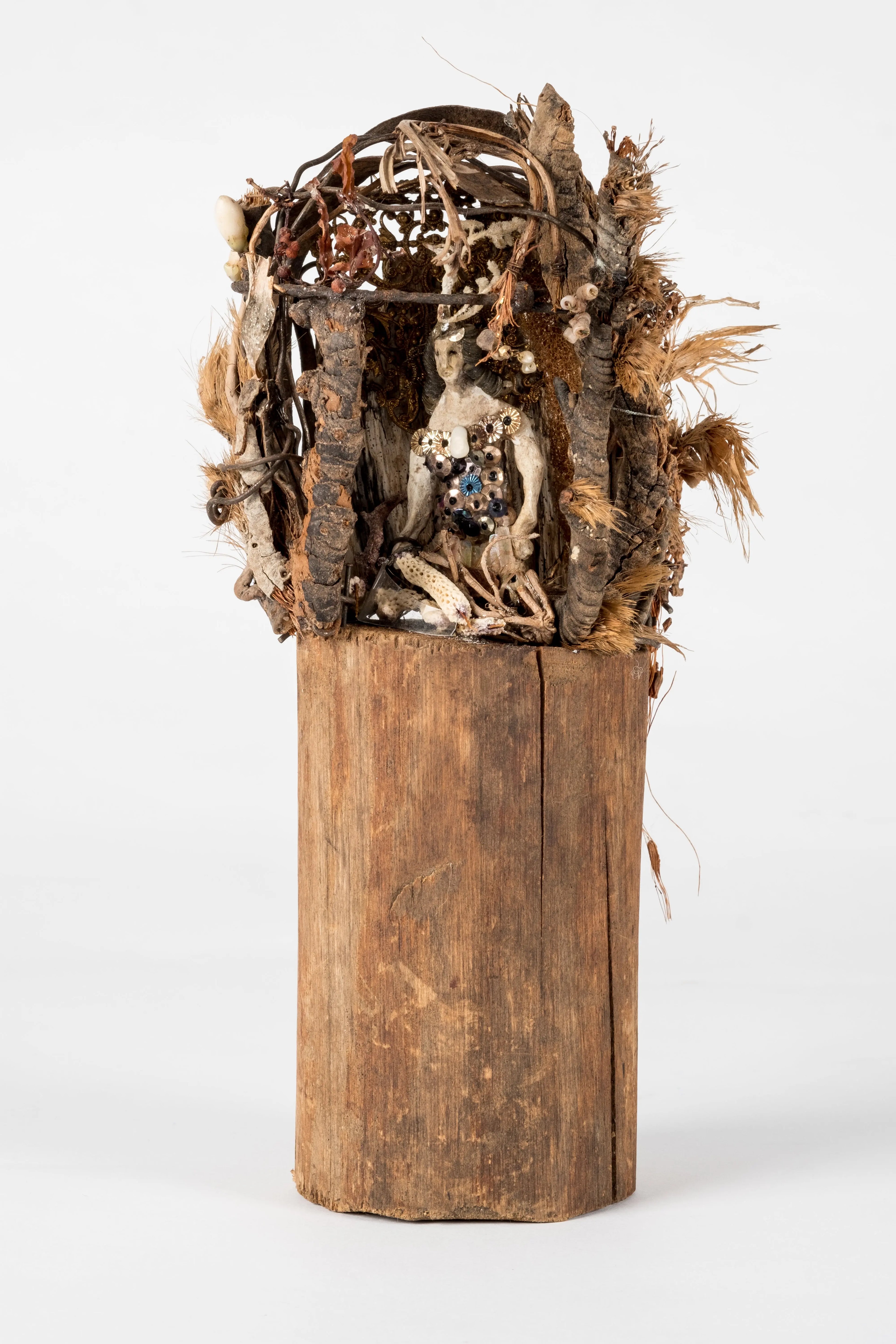 Sculpture sur bois "Pilone" Marie Subirana