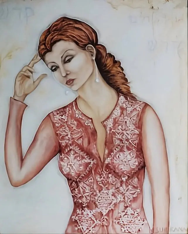 Peinture sur huile "Red" Marie Subirana